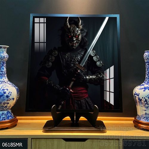 Mẫu tranh chiền binh Samurai décor trang trí tường đẹp độc đáo