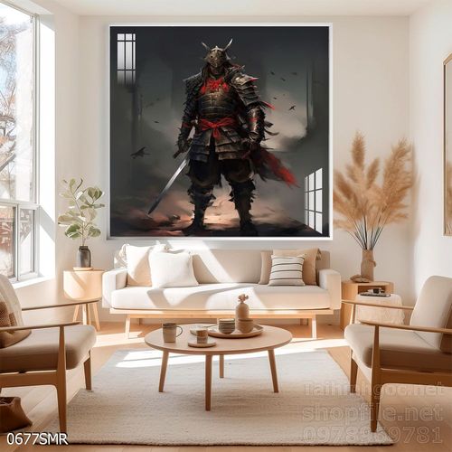 Tranh Samurai decor trang trí tường nhà trang trí tường