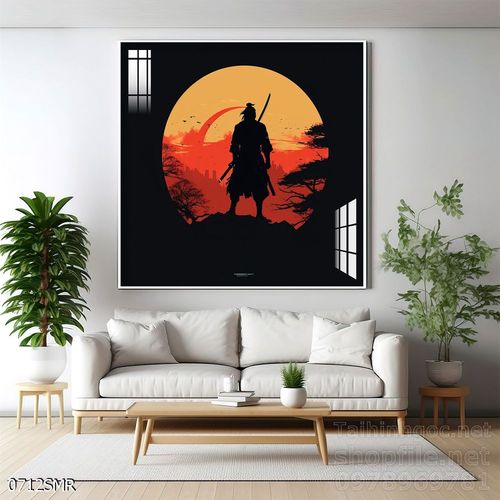 Tranh nghệ thuật treo tường chiến binh Samurai Nhật Bản 