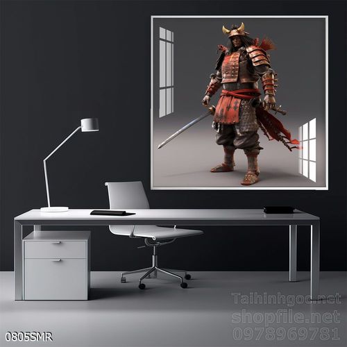 Tranh Samurai decor trang trí tường nhà trang trí tường