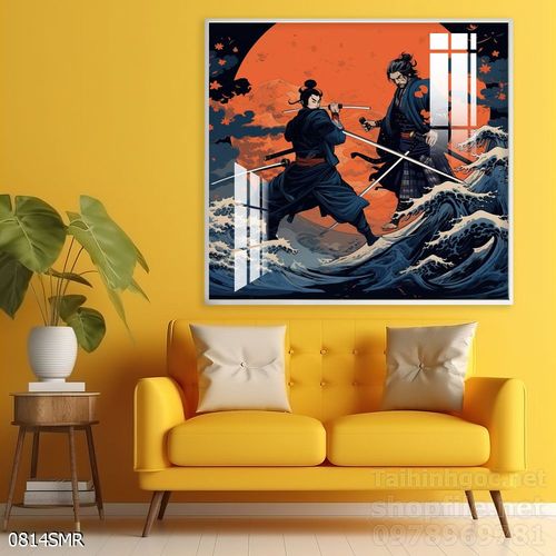 File tranh treo tường hình chiến binh Samurai 