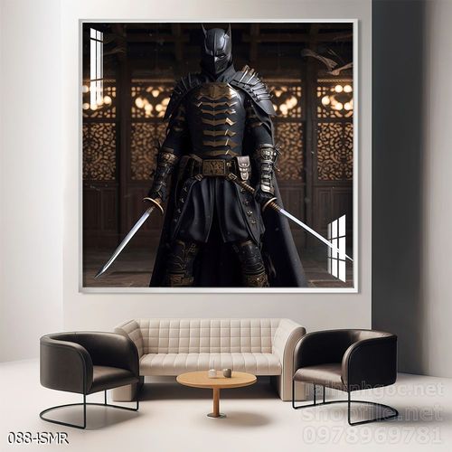 Mẫu tranh Samurai đẹp decor trang trí tường