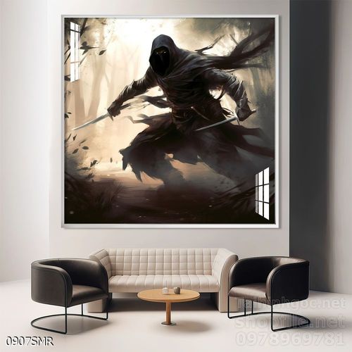 Mẫu Tranh chiến binh Samurai huyền thoại 