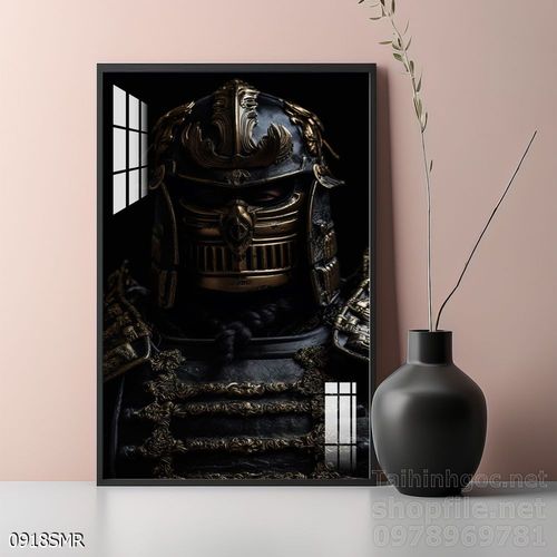 Tranh nghệ thuật treo tường chiến binh Samurai Nhật Bản 