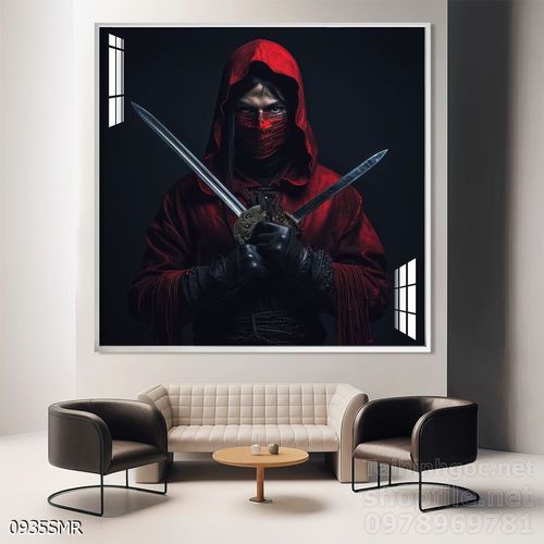 Mẫu Tranh chiến binh Samurai huyền thoại 