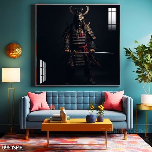 Tranh nghệ thuật deor trang trí tường nhà chiến binh Samurai huyền thoại