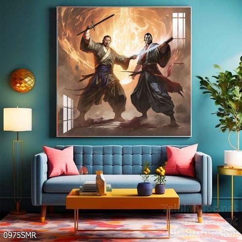 Tranh Samurai decor trang trí tường nhà trang trí tường