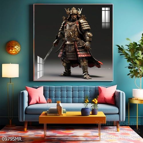 Mẫu tranh chiền binh Samurai décor trang trí tường đẹp độc đáo