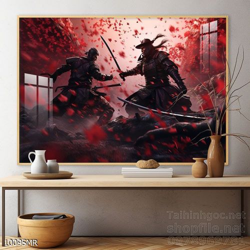 Tranh treo tường Samurai đẹp ấn tượng