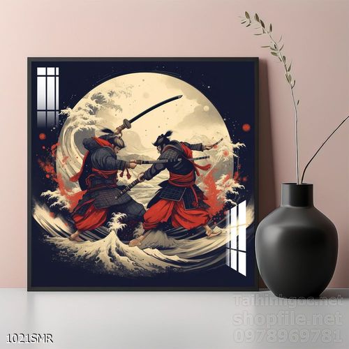 Tranh treo tường Samurai đẹp ấn tượng