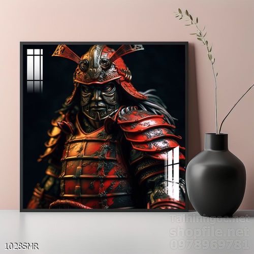 Tranh nghệ thuật treo tường chiến binh Samurai Nhật Bản 