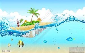 Tranh mặt nước biển mùa hè