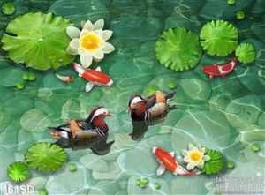 Tranh hoa Sen và chim uyên ương