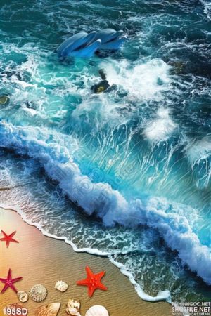 Tranh bãi biển vấc heo