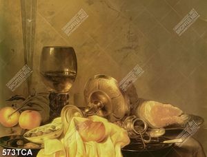 Tranh tĩnh vật hoa quả sơn dầu Châu Âu gắn tường in uv