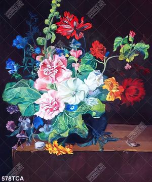 Tranh tĩnh vật hoa quả nghệ thuật in in decor tường