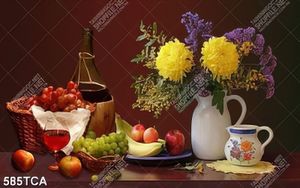Tranh tĩnh vật hoa quả trang trí nội thất
