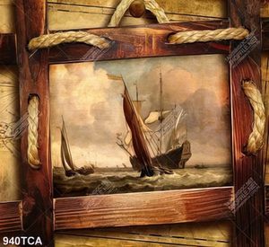 Tranh sơn dầu Châu Âu chiếc thuyền trên biển đẹp độc đáo