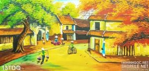 Trang làng quê Việt Nam treo tường đẹp