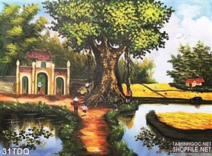 Trang làng quê Việt Nam cảnh nông thôn