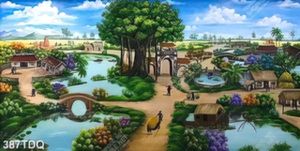 Tranh vẽ sơn dầu làng quê mới nhất