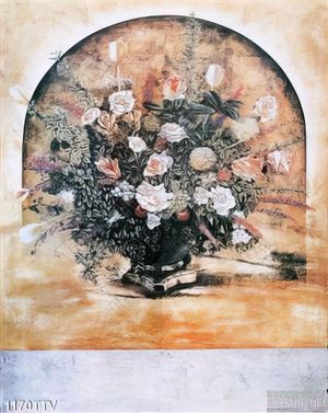 Tranh tĩnh vật hoa quả sơn dầu trang trí tường