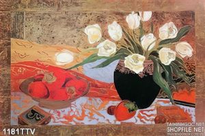 Tranh tĩnh vật hoa quả sơn dầu Châu Âu