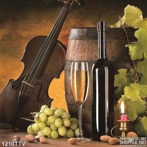 Tranh tĩnh vật hoa quả sơn dầu treo tường phòng ăn