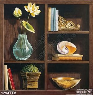 Tranh tĩnh vật hoa quả sơn dầu treo tường phòng khách