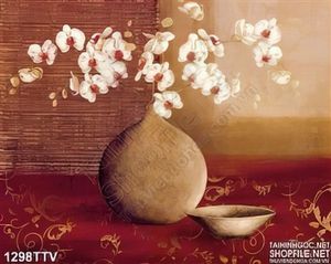 Tranh tĩnh vật hoa quả sơn dầu trang trí phòng khách