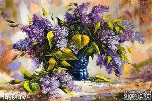 Tranh tĩnh vật hoa quả sơn dầu trang trí tường