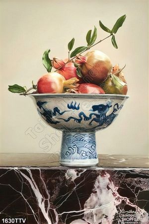 Tranh tĩnh vật hoa quả sơn dầu độc đáo