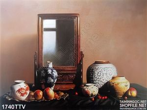 Tranh tĩnh vật hoa quả sơn dầu độc đáo