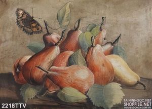 Tranh tĩnh vật hoa quả sơn dầu trang trí