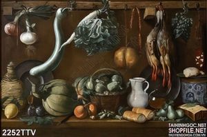 Tranh tĩnh vật hoa quả sơn dầu