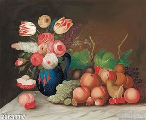 Tranh tĩnh vật hoa quả sơn dầu độc đáo