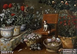 Tranh tĩnh vật hoa quả sơn dầu nghệ thuật đẹp