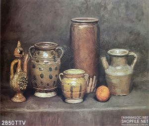 Tranh tĩnh vật hoa quả sơn dầu đẹp