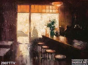 Tranh tĩnh vật hoa quả sơn dầu độc đáo