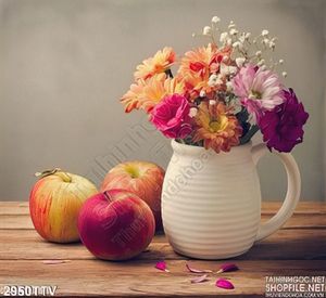 Tranh tĩnh vật hoa quả sơn dầu nghệ thuật