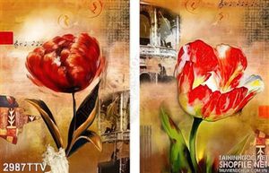 Tranh tĩnh vật hoa quả sơn dầu treo tường đẹp