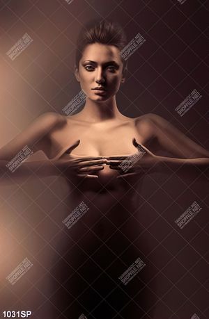 Tranh người mẫu bán khỏa thân nghệ thuật treo spa