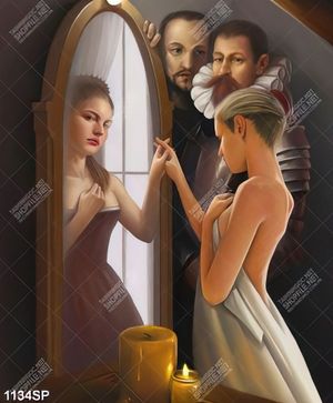 Tranh hai thế giới khác biệt qua gương