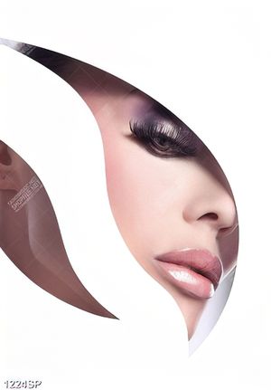 Tranh người mẫu make up
