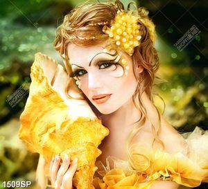 Tranh canvas người mẫu đại dương