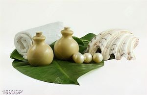 Tranh dụng cụ massage trong spa