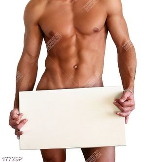 Tranh thân hình nam tính của người mẫu nam in canvas