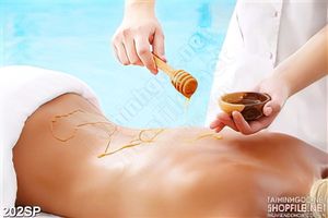 Tranh đẹp massage sauna mật ong