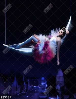 Tranh người đẹp nằm trên võng