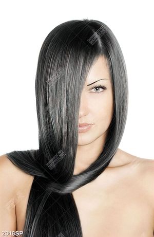 Tranh mái tóc đen óng ả